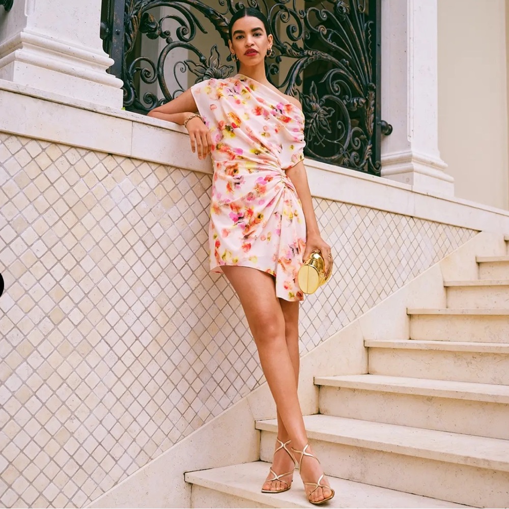 A.L.C. Poppy silk mini dress